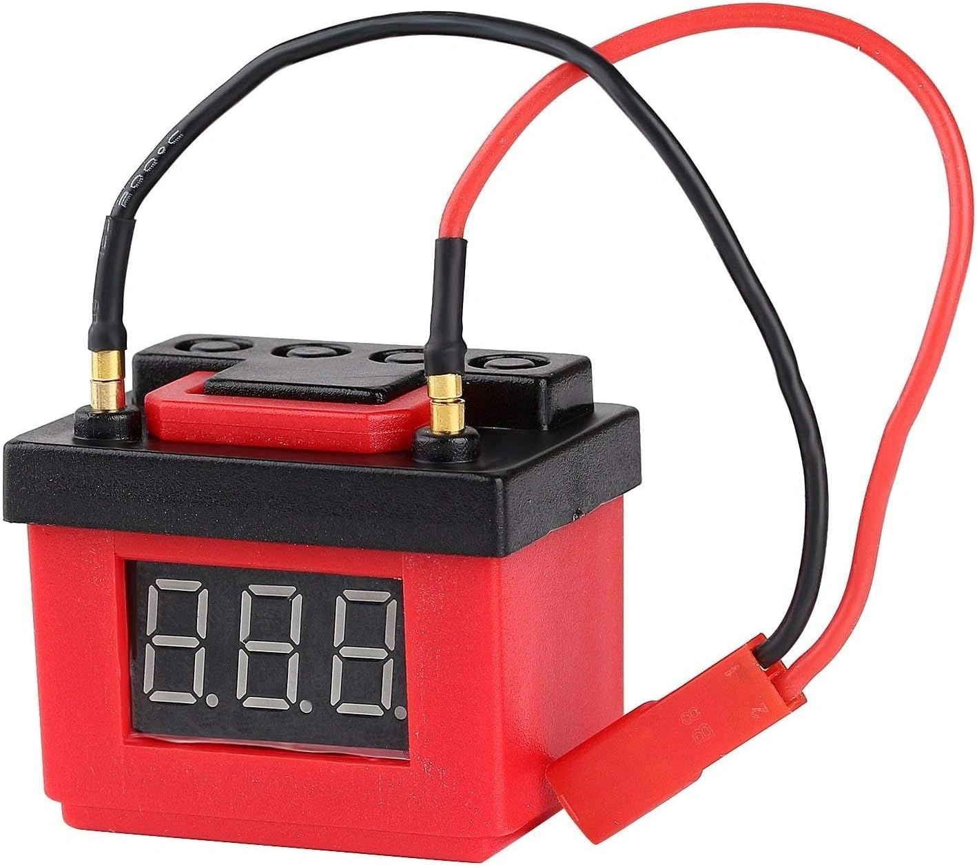 Remote Control Car Decoration Set – Sleek Black & Red Battery Box (1/10 Scale)